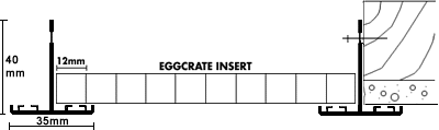 Eggcrate insert